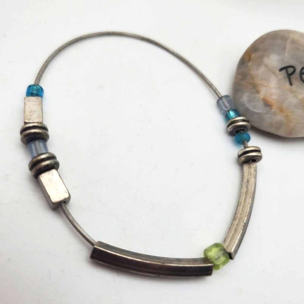 Minimalist tribal spacer bracelet‎
